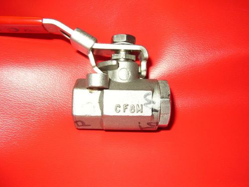 ball valve.. watts  3/8 inch   stainless steel   2000 p.s.i. [[  locking handle]