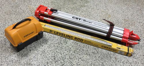 CST BERGER 28X  AUTO LEVEL / OPTICAL LEVEL -Tripod and Survey Rod