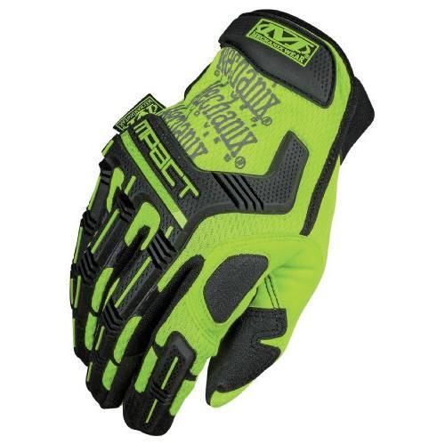 Mechanix Wear SMP-91-010 Safety Mpact Hi-Viz Gloves, Yellow, Large New