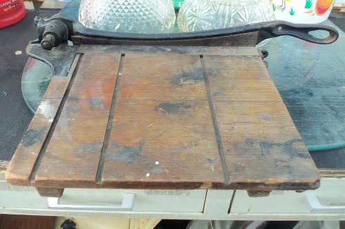 Antique Vintage Cast Iron Guillotine Paper Cutter