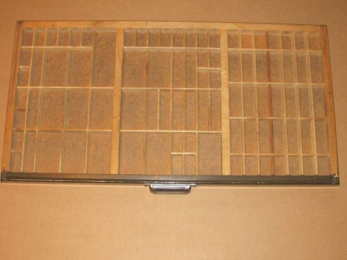 Letterpress Thompson Type Case / Drawer / Shadow Box  Y87