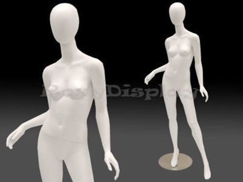 Female Highend Fiberglass Egg Head Mannequin Display Dress Form #MD-A2W2