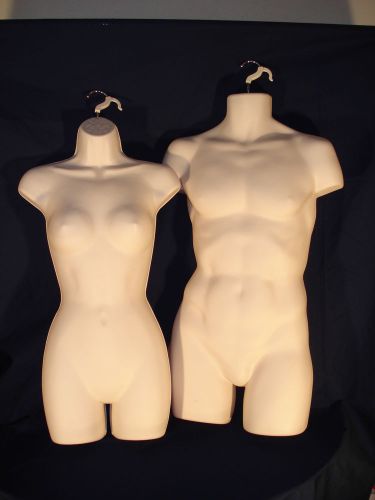 FLESH Female &amp; Male Body Form Mannequins (2 pcs) NEW