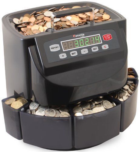 Cassida c200 commercial electronic coin counter sorter for sale