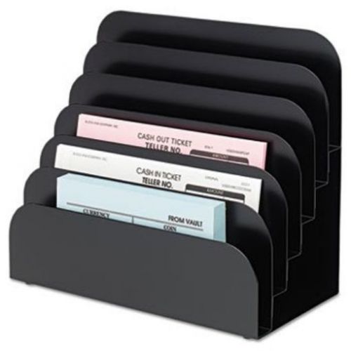 Cashier Pad Rack  Steel  6 Pocket  Black