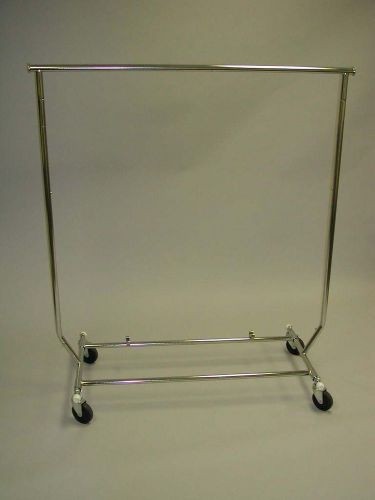 Salesman clothing garment rack  folding  rolls &#034;new&#034; for sale