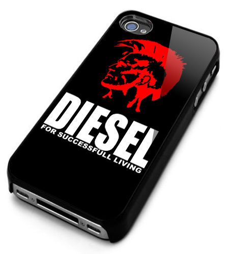 DIESEL Etui Coque Logo For iPhone 4/4s/5/5s/5c/6 Black Hard Case