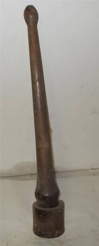 VINTAGE ANTIQUE LOGGING HOOK GRAB MALLET HAMMER WITH SPIKE BLACKSMITH MADE