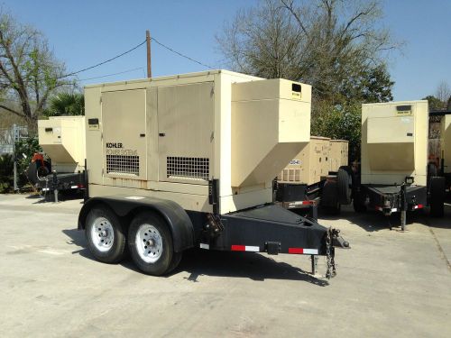 Kohler 33kw diesel generator fully insulated john deere engine!!! 266 hours for sale