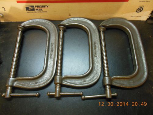6in. c-clamps by Adjustable Clamp Co.(lot of three)