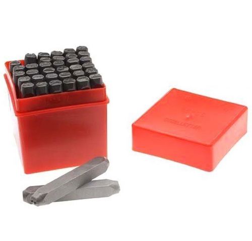 1/4&#034; - 36 pc 6mm letter a-z number 0-9 metal stamp die hardened steel punch set for sale