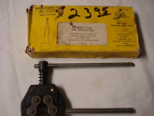 CHAIN PIN EXTRACTOR / #25 TO #60 CHAIN / DIAMOND CHAIN CO.