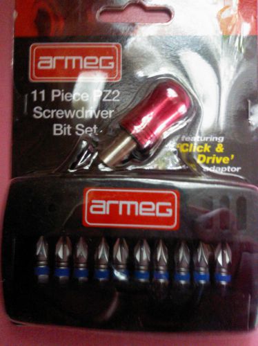 armeg 11 piece screw driver bit set