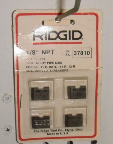 Ridgid 37810 1/8 npt alloy pipe dies O-R 11-R 00-R 111-R 12-R 30-A 31-A