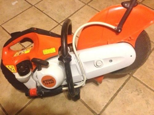 Stihl ts420 14&#034; concrete blade cut-off concrete saw great condition free shippin for sale