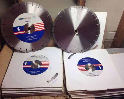 Americut 14&#034; high speed diamond blade lot of 20, concrete, stone. masonry cut for sale