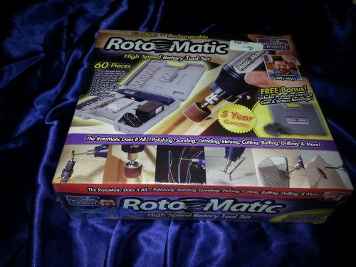 Roto Matic Tool Kit Polishing Sanding Grinding Etching Cutting Buffing Drilling