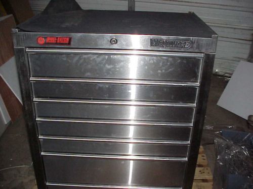 ROLLING TOOL CABINET , STAINLESS STEEL , 7 DRAWER