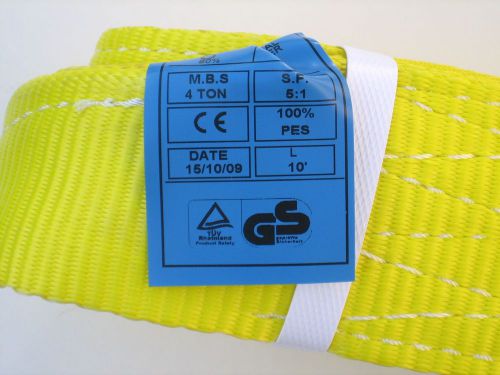 3&#034; x10&#039; Lifting Slings &amp; Moving Strap, 2 ply, 8800 Lb / 4000 Kg