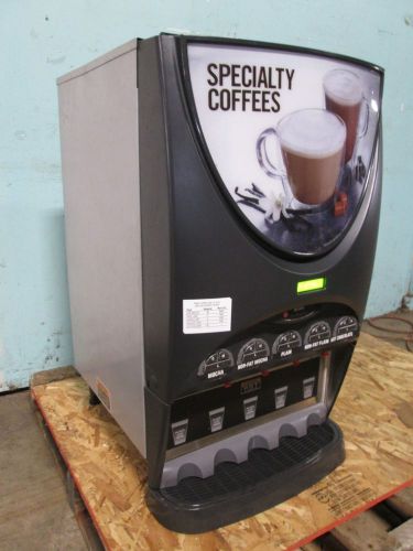 &#034;BUNN&#034; COMMERCIAL HD LIGHTED 5 FLAVORS DIGITAL CAPPUCINO/HOT BEVERAGE DISPENSER