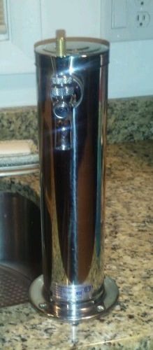 Single Tap Draft Beer Tower - Stainless Steel Model # 153 S