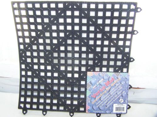 New 15 San Jamar Versa Mat Interlocking Bar Mats Black