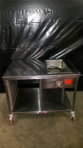 Wilder 324SOT donut glazing prep station w/ warmer and tray slides