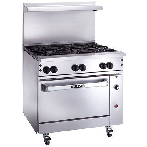 36&#034;,6BURNERS,BAKERS WDTH STANDARD OVEN, NAT