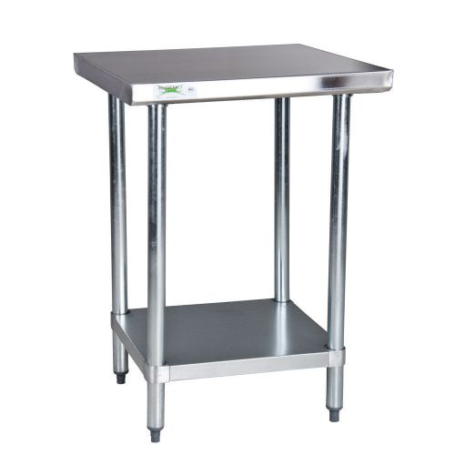 18 gauge regency 24&#034; x 24&#034; 304 stainless steel work table with undershelf new for sale