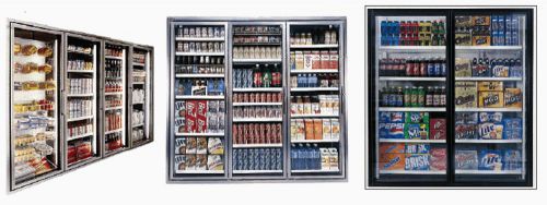 NEW Walk In STYLELINE CLASSIC Glass Freezer Doors 26&#034; X 80&#034; W/ 7 Shelves Each!!