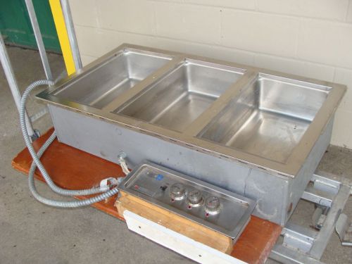 HEAVY DUTY COMMERCIAL WELLS STAINLESS STEEL 3 WELL  DROP IN BUFFET INSERT