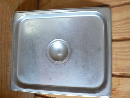 DURAWEAR HALF SIZE STEAM TABLE FOOD PAN COVER STAINLESS STEEL