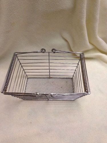 Chrome Wire Basket w/ Double Handle 10&#034; x 7.5&#034; x 5&#034;