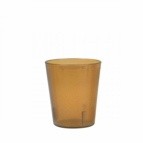 5 oz. Amber Plastic Tumbler Drinking Cup Scratch Resistant- 12 Piieces Included