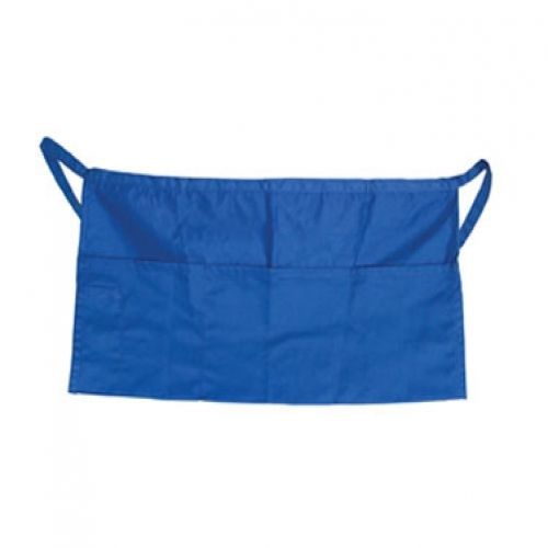 WAP-BL Blue 23&#034; x 12&#034; Cotton Twill Waist Apron