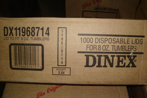 Dinex translucent lid 4gc tea tumblers, 1000 per box for sale