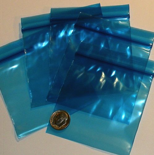 200 blue baggies 3  x 3 in. small ziplock bags  3030 apple brand for sale