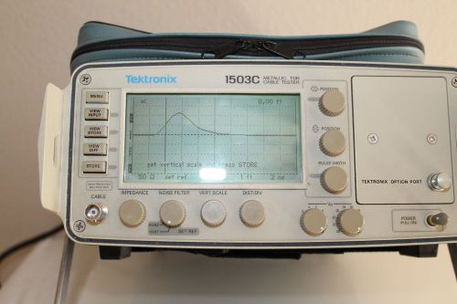 TEKTRONIX 1503C METALLIC TDR CABLE TESTER  (TESTED)