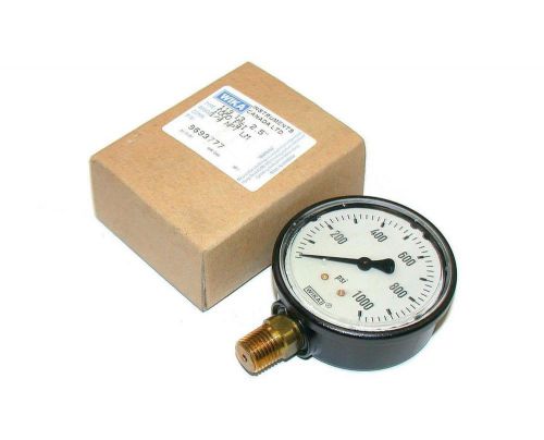 NEW WIKI INSTRUMENTS LIQUID FILLED PRESSURE GAUGE 1/4 NPT 1000 PSI MODEL 113.13