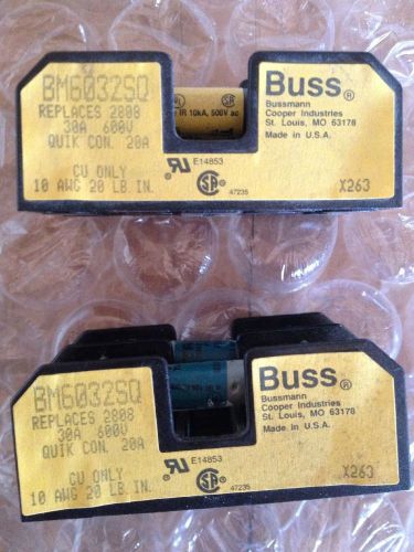 Bussmann BM6032SQ Fuse Holder Lot Of 2