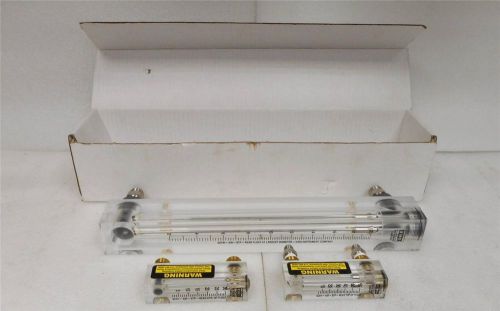 *New*  King Instruments 100 PSI Flow Meters 3Pcs. Set