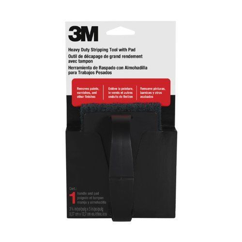 3M 10110NA Heavy Duty Stripping Tool W/ Handle and Pad, 3.375-in by 5-in