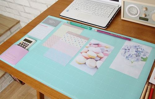 Desk Mat,Desk Pad,Mint, Nonslip Pad Office desk Accessory Water Proof from Korea