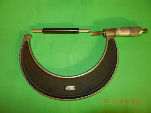 Starrett # 239 5-6&#034; Micrometer With 5&#034; Standard &amp; Clicker