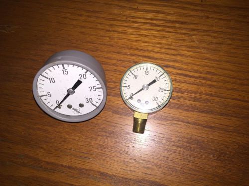 Vintage Ashcroft 2x PSI PRESSURE GAUGE