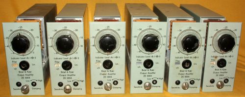 6 Bruel &amp; Kjaer ZE0004 Output Amplifier 1/3rd Oct Filters ZS234 ZS262 ZS295