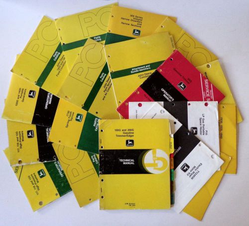 18 lot John Deere Parts Catalogs Operator Technical Manuals &amp;Service Price Guide