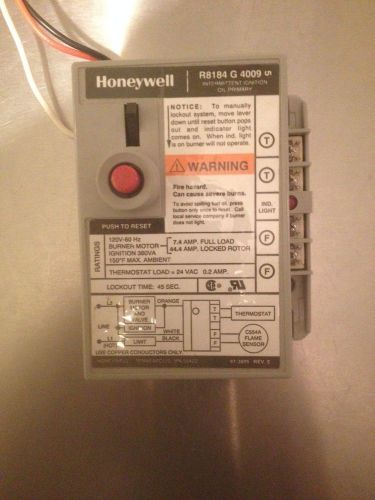 NEW OEM HONEYWELL R8184G4009 Protectorelay Oil Burner Control 45 Second