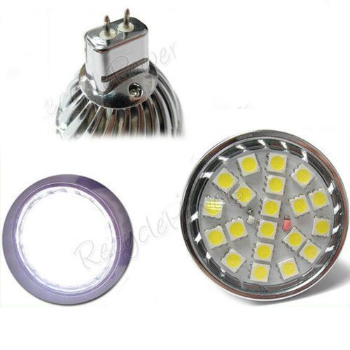 10 pcs mr16 bulb 20-smd5050 led white 12v spotlight lens glass lamp for sale