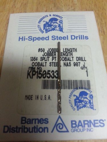 COBALT DRILL, SPL PT, JOBBER, HD, #50  .0700  1PC